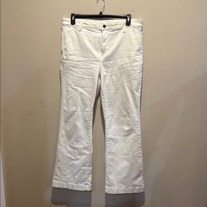 LC Lauren Conrad White Flare Wide Leg Jeans